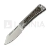 Kunwu Knives Geezer - Satin - Titanium + Copper CF Inlay vouwmes