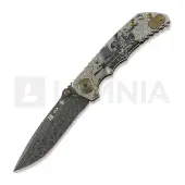 Spartan Blades Harsey Folder Damascus Long Gunner Edition vouwmes