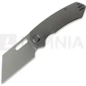 Kunwu Knives Primo - Stonewashed - Titanium vouwmes, Raindrop Texture