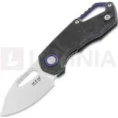 MKM Knives Isonzo M390 Clip Point vouwmes, marble carbon fiber