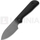 Kunwu Knives Stiffy P. - Stonewashed - Micarta mes, zwart