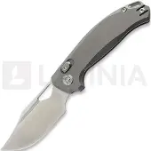 Kunwu Knives Django - Satin - Titanium vouwmes, Orange Peel Texture