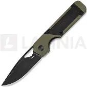 Kizer Cutlery Mini Militaw Nitro-V vouwmes, Green G-10/Black Micarta