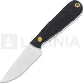 Brisa Necker 70 Full Flat neck knife, black micarta