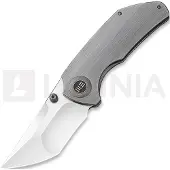 We Knife Thug vouwmes, satin, grijs
