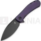 Trollsky Knives Mandu XL14C28N vouwmes, Purple G-10, Black Stonewash
