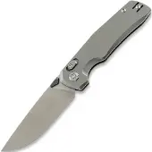 Kunwu Knives X-TAO - Satin - Titanium vouwmes, Orange Peel Texture