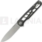 Tactile Knife Rockwall Flipper V2 Skeletonized - Stonewash - Titanium vouwmes, zwart