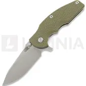 Hinderer Jurassic Magnacut Slicer Flat Grind vouwmes, Stonewash, OD Green