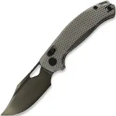 Kunwu Knives Django - DLC - Titanium vouwmes, Diamond Texture