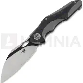 Bestech Nogard vouwmes, black-blue marble carbon fiber