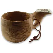 Pahantekijä Pellosta Moose Antler Kuksa, Curly, tanned reindeer, 1 hole
