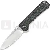 QSP Knife Hawk Linerlock Black Micarta vouwmes