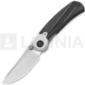 Kizer Cutlery Pioneer Drop Point vouwmes, Black Micarta & Aluminum, Stonewash