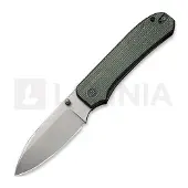We Knife Big Banter Green Canvas Micarta vouwmes
