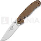 Ontario RAT-2 D2 vouwmes, satin, bruin