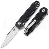 Bestech Syntax - Satin + Stonewash - G10 vouwmes, zwart