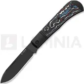 Kizer Cutlery Trestle D S90V vouwmes, Black Aluminum & Fat Carbon, DLC