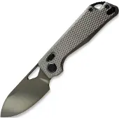Kunwu Knives Pulsar XL - DLC - Titanium vouwmes, Diamond Texture