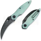 Bestech Mantidae - Blackwash - G10 vouwmes, jade