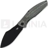 Bestech Lockness - Blackwash - Black Canvas Micarta vouwmes