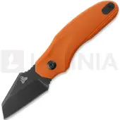 Twisted Assisted Fortis Sheepfoot vouwmes, Orange G-10, Blackwash