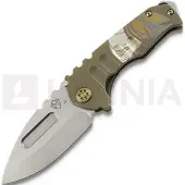 Medford Genesis T S45VN Tumbled DP vouwmes, OS Bronze "Molon Labe"