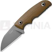 Kizer Cutlery Snick AEB-L mes, Brown G-10, Stonewashed