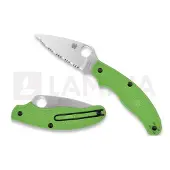 Spyderco UK Penknife Salt Green LC200N vouwmes, spyderedge