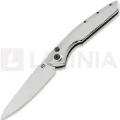 Olamic cutlery Aura Auto vouwmes, High Polish Titanium