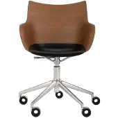 Kartell Q/Wood Armlehnstuhl