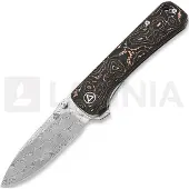 QSP Knife Hawk Linerlock Copper Foil CF vouwmes