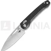Bestech Cobber - Stonewash + Satin - G10 vouwmes, zwart