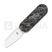 Kizer Cutlery Mini Bay vouwmes, Gray/Black Vortex Micarta, Satin