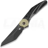Bestech Excentric - Blackwash - Titanium vouwmes, zwart