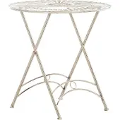 CLP Tegal Ronde Tuintafel - Inklapbaar - antiek/creme