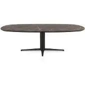 Henders & Hazel Caletta Esstisch oval HPL/Metall Sternfuß