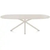 Henders & Hazel Caletta Esszimmertisch Oval HPL/Metall Kreuzfuß