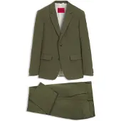 HUGO Tweedelig, slim-fit pak van een wolmix met stretch Maat 110