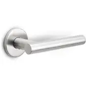 Formani BASICS LBVII-19mm kruk op rozet geveerd rvs PR