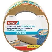 TESA Lengte (meter - tape - meetlint) TAMA DUBBELZIJDIG UNIVERSEEL 50mm x 25m