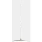 LEDS-C4 LedsC4 LED hanglamp, dimbaar, voor binnen gebruik, warm wit licht (3000K), 19W, 878lm, diameter 25cm, wit aluminium, elegant en licht ontwerp, ideaal voor woonkamers en eetkamers