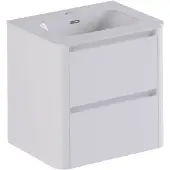 Thebalux Exclusief Sunny greeploze badmeubelset 60cm met afgeronde zijdes wit