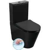 Sapho Paco Rimless Duobloktoilet, mat zwart
