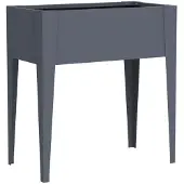 Westmann Vedura s metalen verhoogde plantenbak 74x40x80 cm grijs