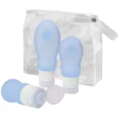 Travelsafe Knijpfles, 3 stuks, blauw
