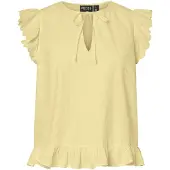 Pieces Blouse lichtgeel