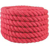vidaXL Jute Touw 30 mm Rood 100% Tossa jute