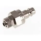 Parker Vernikkeld Messing DN 7.2 (Euro) Luchtkoppeling Insteeknippel 6x8 mm Push-On Double Shut-Off