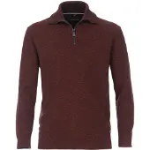 Casamoda Regular Fit Half-Zip Sweater oranje, Motief